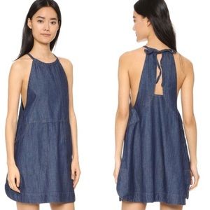 Free People Halter Denim Dress